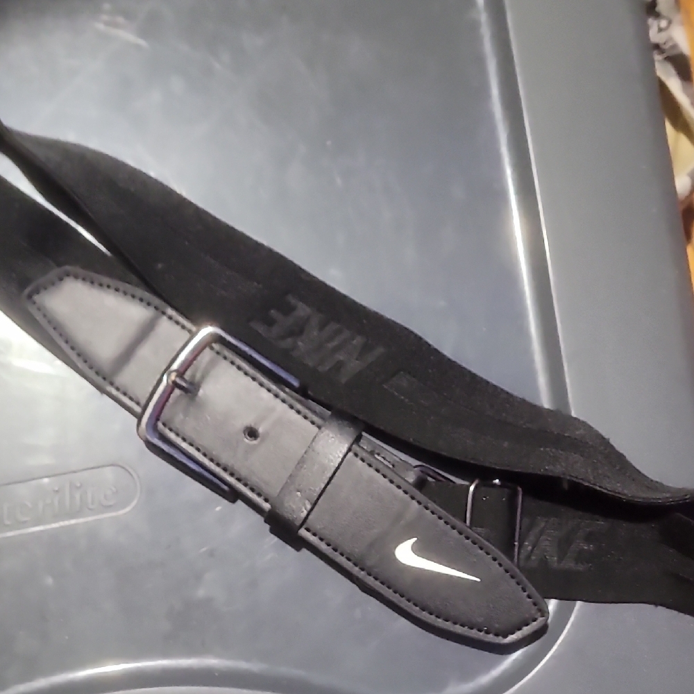 Nike Black Men's Belt with Logo